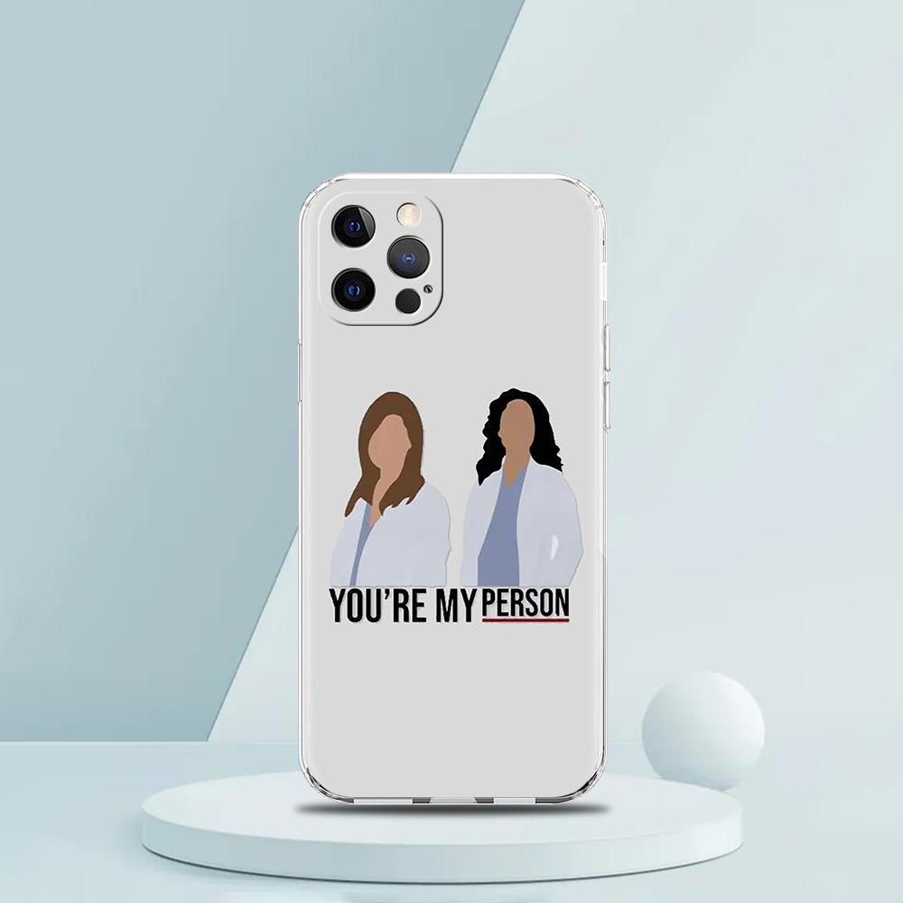 Анатомия Грейс Ты Мой Человек Роскошный Чехол Для Телефона Для iPhone 16 15 14 13 12 11 Pro Max XS X XR SE 7 8 Plus мягкий Прозрачный Чехол