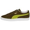 Suede Classic 21 Deep Olive Tart Apple Унисекс Кроссовки Зеленый Белый 374915-58