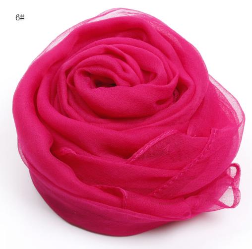 100x170см Женский 100% Натуральный Шелковый Шарф Шаль Женский Шарфы Обертывания из Чистого Шелка Однотонные Шали Большого Размера Длинные Пляжные Накидки