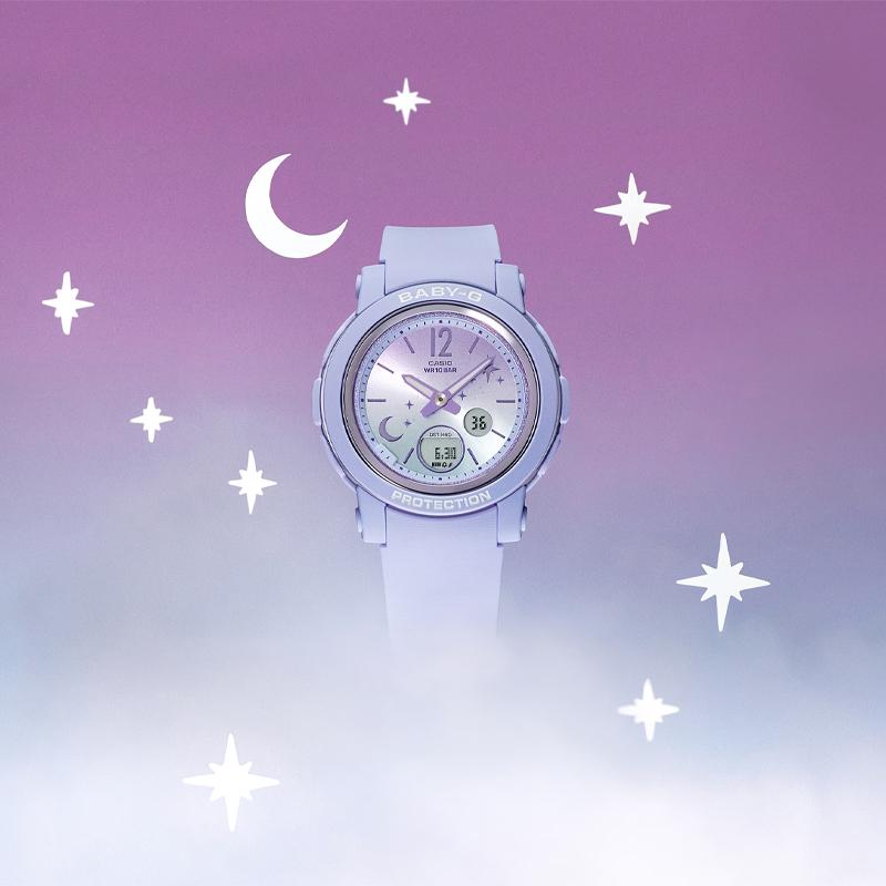 Casio Женские часы BABY-G Фиолетовые BGA-290DS-2AJF BGA-290DS-2AJF