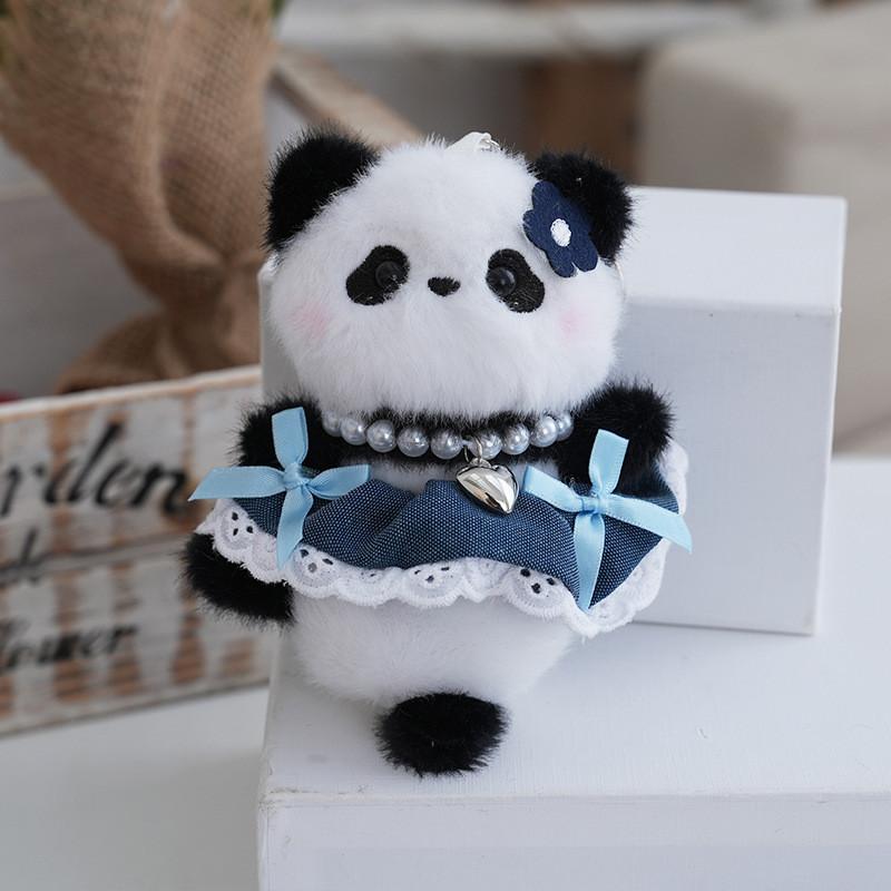 Милый плюшевый брелок Панда с мягким наполнителем из полипропиленового хлопка для аксессуаров для сумки