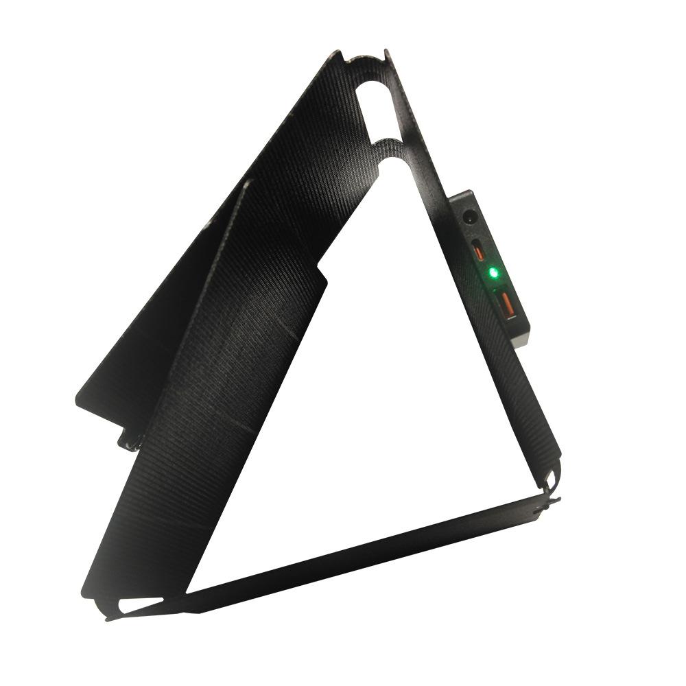 Уличное портативное гибкое складное солнечное зарядное устройство с портами Type-C/USB/DC для кемпинга, походов, мобильного телефона, для экстренных ситуаций