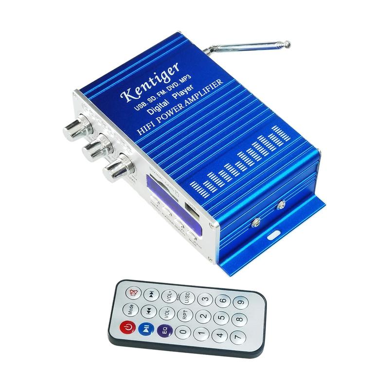 Kentiger HY-502 Мини Hi-Fi Стерео Аудио Усилитель Поддержка FM/MP3/SD/USB/DVD