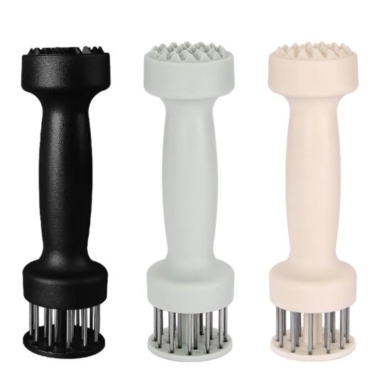 Игла для отбивания мяса с выдвижным защитным кожухом Говядина Индейка Курица Стейк Острые иглы из нержавеющей стали Инструмент для отбивания мяса