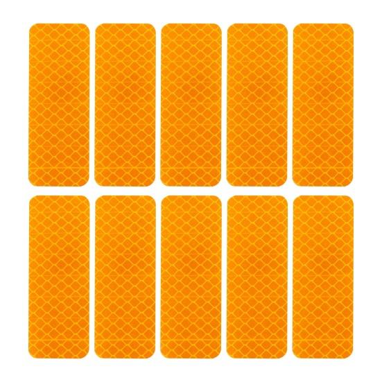 10 шт. светоотражающие наклейки для автомобиля водонепроницаемые устойчивые к УФ-излучению самоклеящиеся с сильной липкостью для ночной видимости