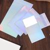 50Pieces Holographic Mailing Envelopes Rainbow Flat Foil Bags With Self Adhesive Seal For Courier And Gift Packaging