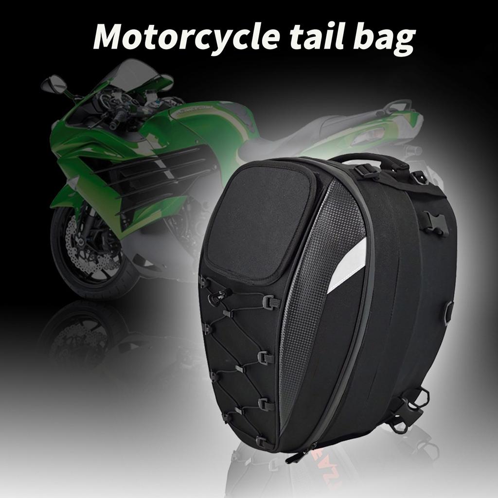 Motorcycle Tail Bag Helmets Storage Multipurpose Rear Seats Riding Backpack Large Capacity Waterproof for Daily Commute