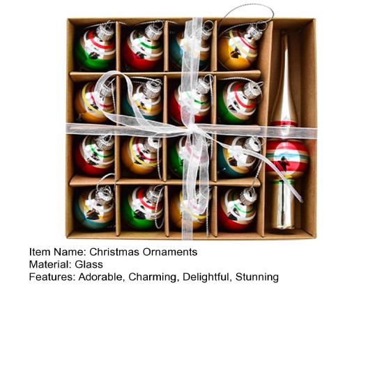 Набор мини-стеклянных рождественских украшений Маленькие винтажные снеговик Санта елка снежинка леденец украшения для подвешивания на рождественскую елку