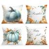 Home Decor Autumn Pumpkins: Happy Fall Design Cushion Pattern Cushion Cover Suitable for Sofa Bedroom Car Pillow Cover