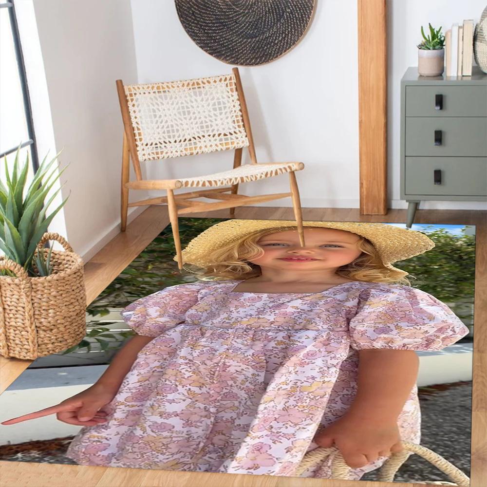 Customize Photo Customize Your photo Floor Mat Design for Balcony Bedrooms Playrooms Game Room Anti-slip Rug Decorate Offices Best for Christmas