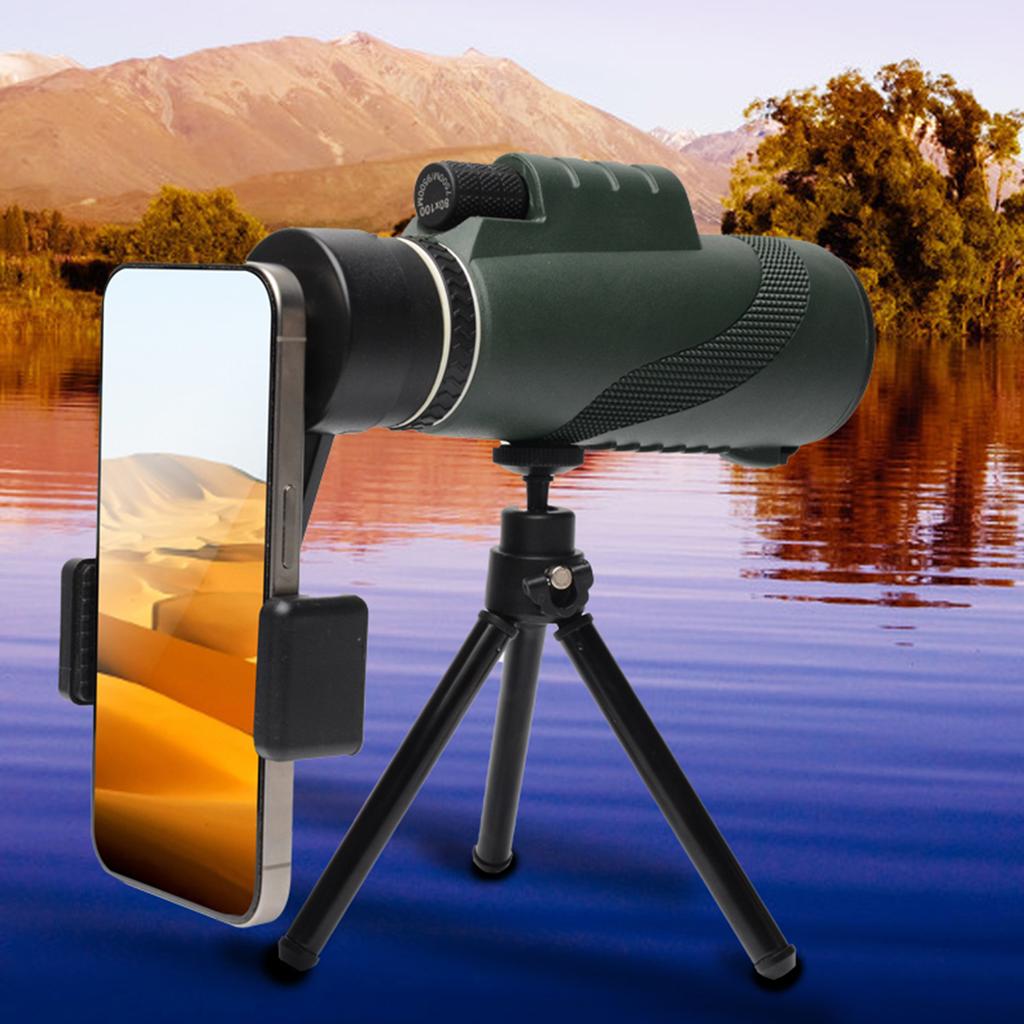 80X100 HD Мощный монокулярный телескоп Портативный бинокль Телескоп большой дальности Охота Кемпинг С путешествиями на открытом воздухе