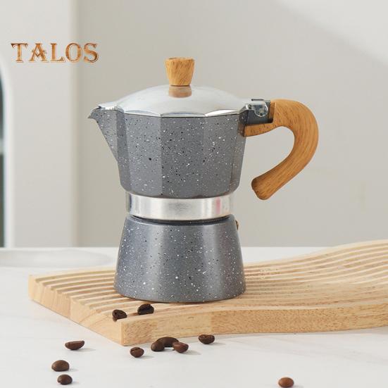 Кофеварка Moka Pot Espresso Maker 150 мл, легкая кофеварка для плиты, простая в использовании итальянская кофеварка для насыщенного эспрессо, латте, капучино