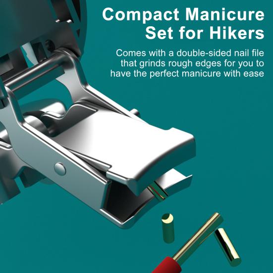 Portable Owl Keychain Nail Clipper with Nail File 2-in-1 Manicure Tool for Outdoor Adventures Stainless Steel Mini Clippers Unique Gifts for Travelers