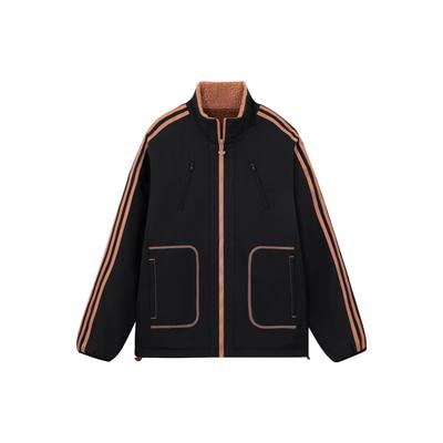 Adidas Спортивная флисовая куртка City Skate Reverse Color Block, куртка унисекс, черная IY5387