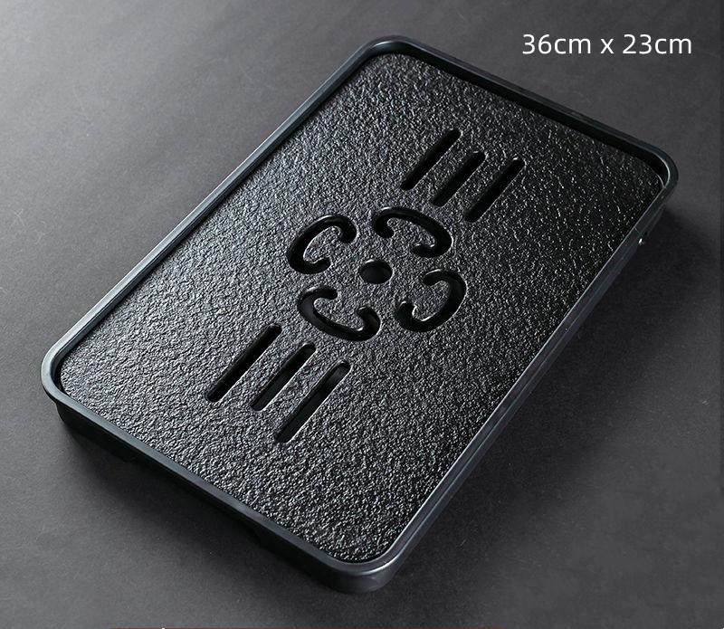 Легкий роскошный поднос для чайного столика, высококачественный китайский поднос для чая, чайный сервиз, дренажная доска для хранения воды, чайная доска