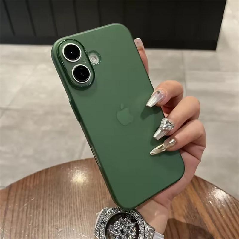 Ultra Thin TPU Case For iPhone 16 15 14 13 12 Pro Max Matte Cover For iPhone 16 Plus Slim Clear Shockproof Cases