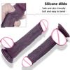 Dark Color Soft Silicone Dildo Sexy Toys For Woman Masturbation Skin Feeling Realistic Penis Dildos With Suction Cup Adult Toys