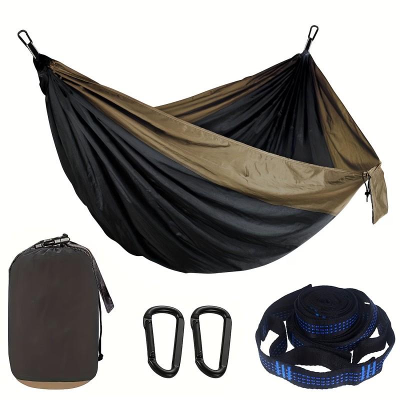 Double Person Portable Lightweight Nylon Hammock Camping Hiking Outdoor Travel With Tree Straps