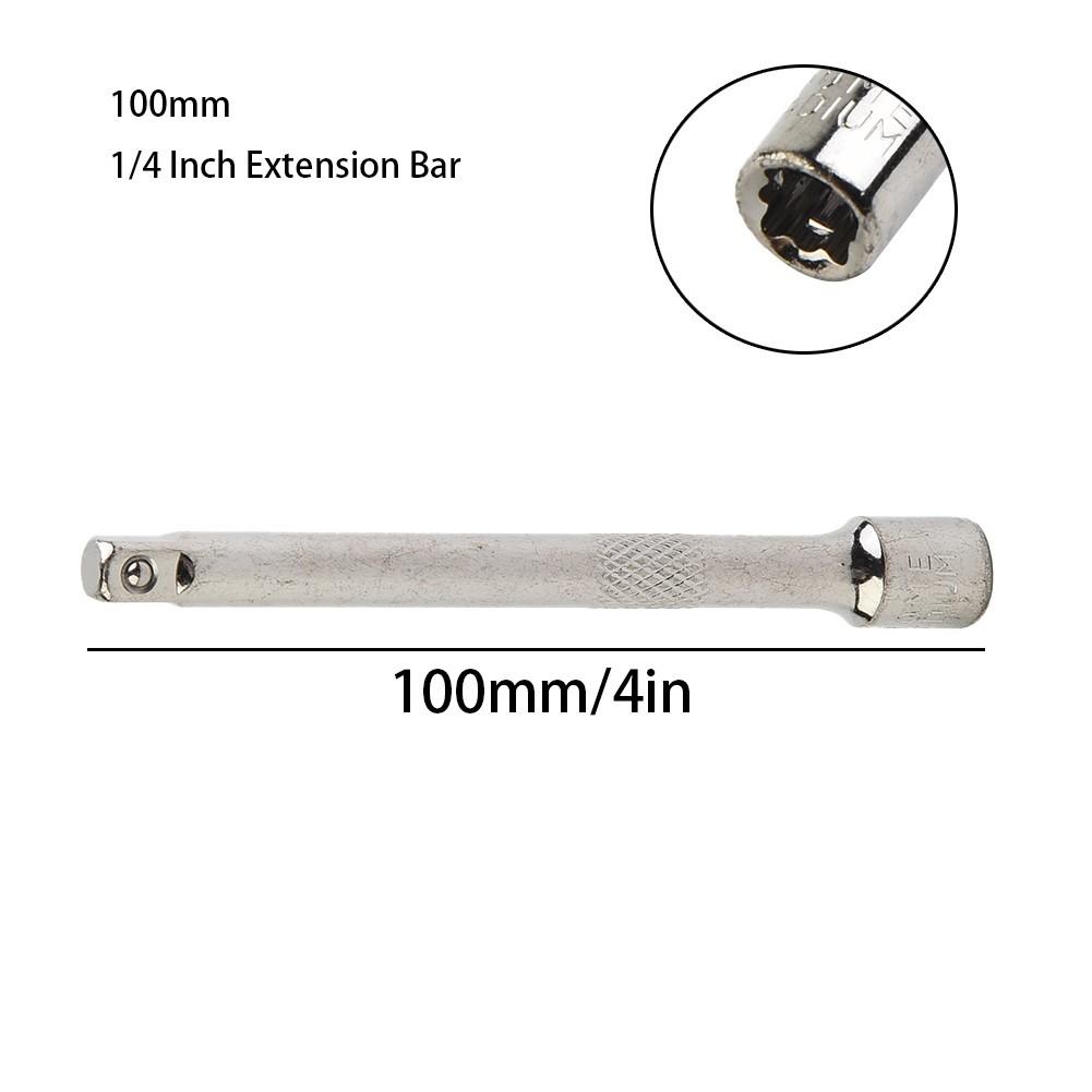 Extender Bar Silver Sliding Rod Small Square Rod Wrench
