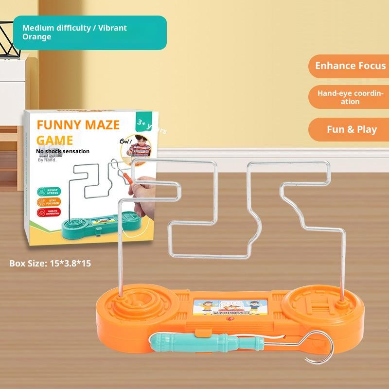 Дети Коллисон электрошокер игрушка образование электрический сенсорный лабиринт игра вечеринка забавная игра научный эксперимент игрушки для детей подарок