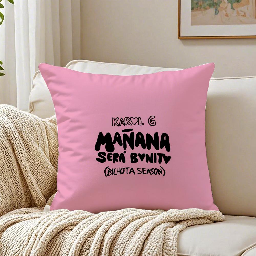 Reggaeton Colombian Singer KKarol G Cushion Cover Pillowcase Antidustmite living Room Sofa Decor Cushion Room
