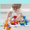 Baby Educational Toy Gear Pressing Police Car With Transparent Body For Parentchild Interaction
