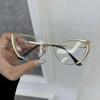 Повседневные дизайнерские солнцезащитные очки «кошачий глаз» для женщин и мужчин, металлическая оправа, роскошные солнцезащитные очки, женские, мужские, брендовые, модные