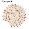 20pcs Strawberry Floral Printed Paper Napkins Vintage Disposable Decorative Tissue for Cafe Picnic Birthday Party Wedding Table
