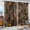 2 шт. Шторы с принтом Wild Jungle Printed для домашнего декора - Карманные шторы для окон в спальню, офис, кухню, гостиную