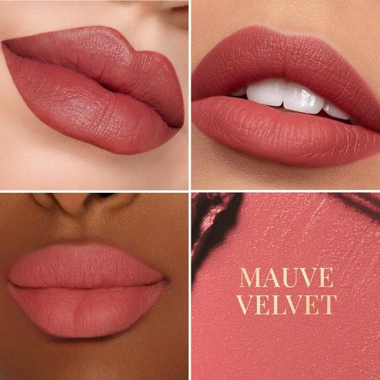 MCaffeine Shades Creamy Matte Kiss Bullet Lipstick | Увлажняющая и легкая | Содержит масло какао и витамин E | 3,5 г - Mauve Velvet