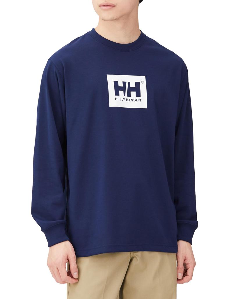 Helly Hansen HH32379 Long Sleeve HH Logo Ocean Size M Tee, Unisex, Navy,