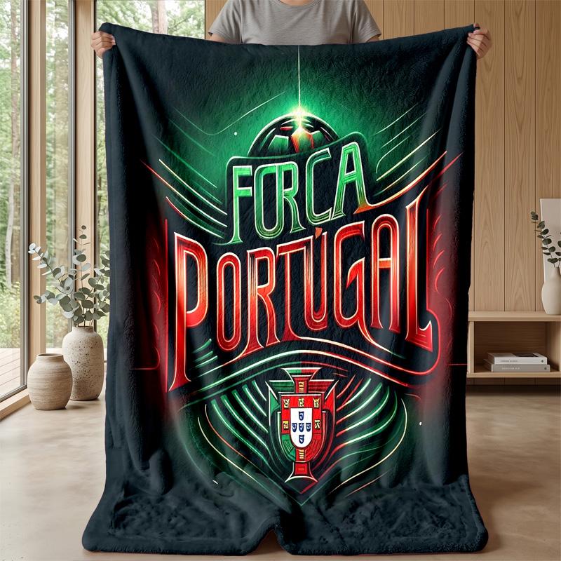 Portugal Theme blanket Soft Flannel Blanket Plush Throw Blanket Cozy Sofa Bed Blanket for Home Decor