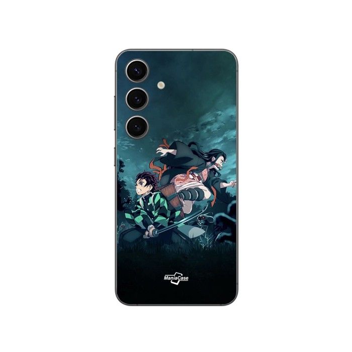 Coque pour Samsung Galaxy S25 TANJIRO NEZUKO DEMON SLAYER