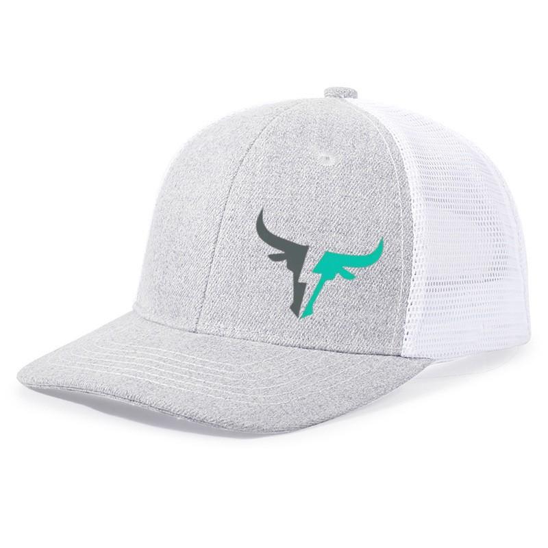 Unisex Printed Bull Mesh Baseball Cap Sun Protection Breathable Adjustable Hat Outdoor