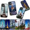 Phone Cover Love Paris Eiffel tower pink Casing for Apple iPhone 17 16 11 Pro XS Max XR 6 7 8 Plus + 16E SE 2020 Air 5 8+ Case