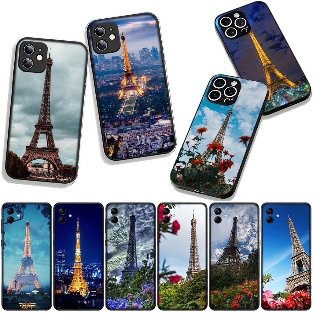 Phone Cover Love Paris Eiffel tower pink Casing for Apple iPhone 17 16 11 Pro XS Max XR 6 7 8 Plus + 16E SE 2020 Air 5 8+ Case