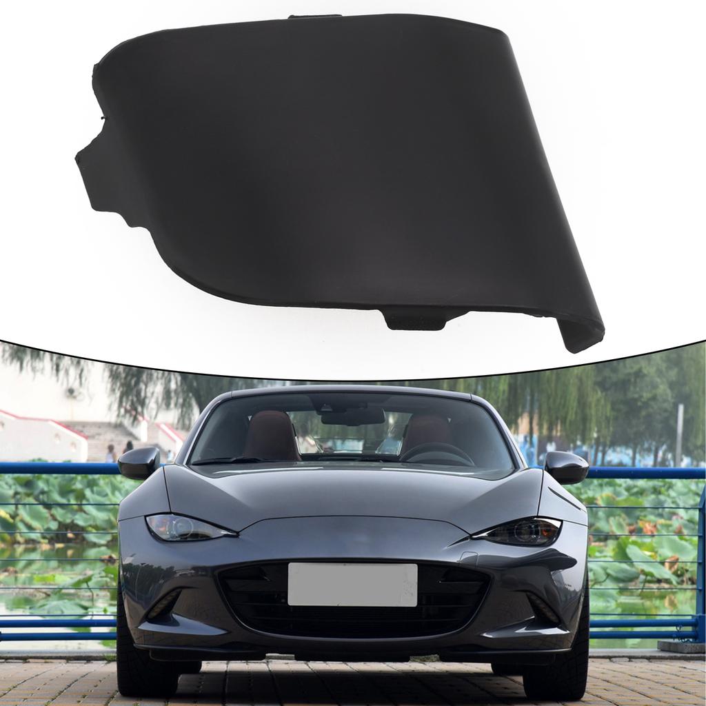 Неокрашенная/черная Заглушка крюка для Miata 2016-2021 Передний бампер