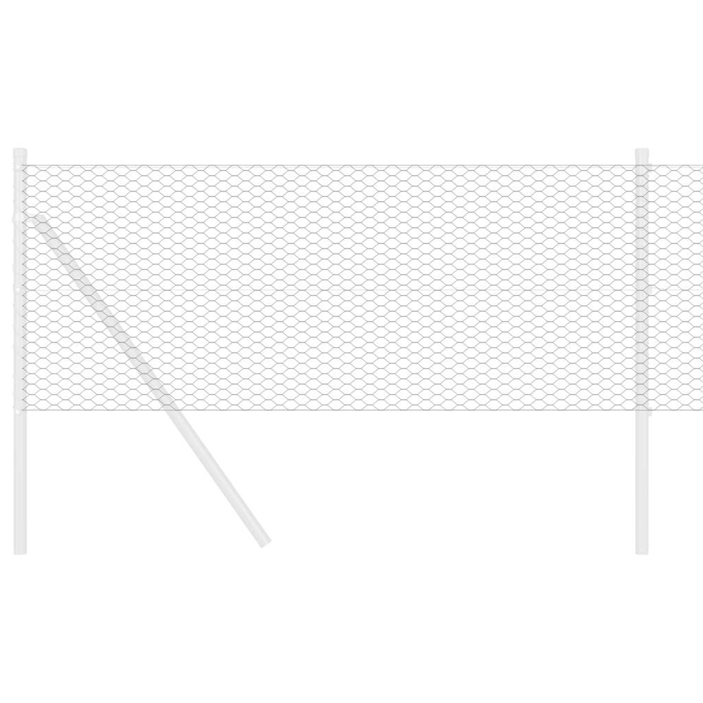Hexagonal Fence Gray 0.4 x 10 m PVC