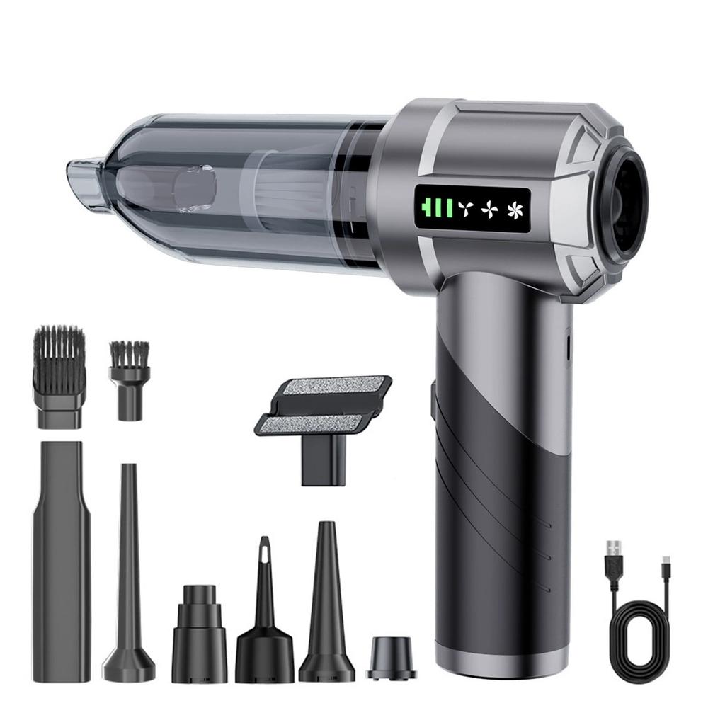 Arify Pro Car Vacuum Portable Cordless with 18000PA Suction, 4 in 1 Portable Blower/Car Vacuum 90°Foldable Handheld Rechargeable Brushless Motor for