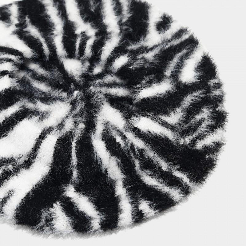 Womens Winter Striped Beret Hat Fashion Artist Cap Street Casual Trendy Accessory