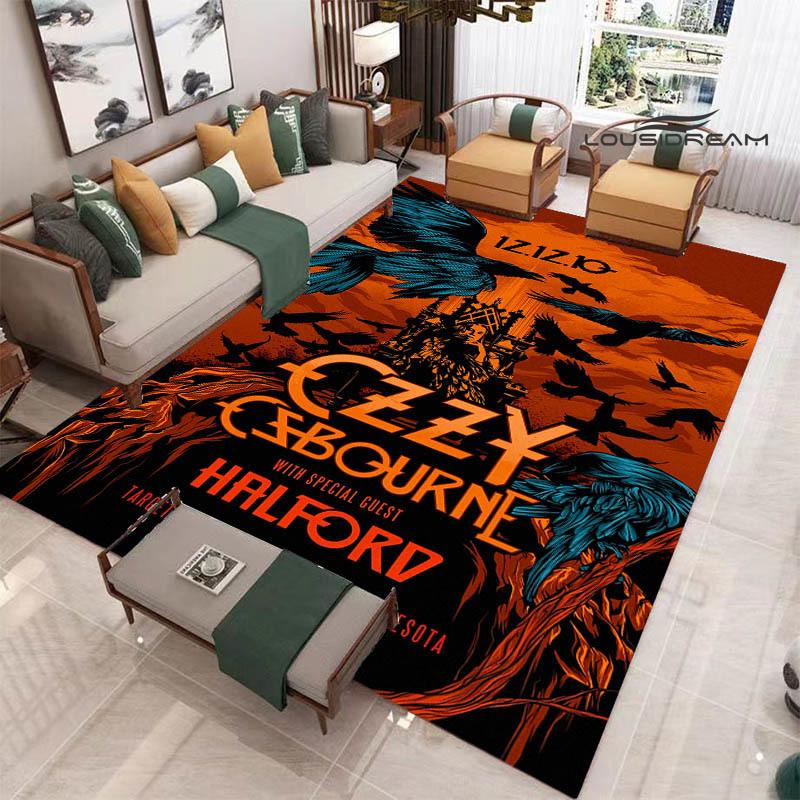 Ozzy osbourne printed carpet Living room bedroom non-slip carpets Yoga mat door mat Outdoor carpet kawaii rug birthday gift