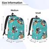 Рюкзак с рисунком зимородка Daypack Большой вместимости для мальчиков и девочек Сумка для книг Школьная сумка Наплечные сумки для мужчин и женщин