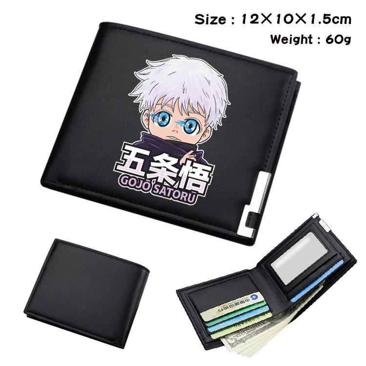 Jujutsu Kaisen Anime Wallet PU Leather Short Coin Purse Card Holder for Students