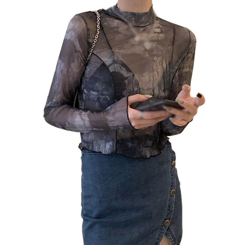 Футболка с длинными рукавами, женская летняя нижняя одежда, тонкие короткие топы, футболка с солнцезащитным кремом