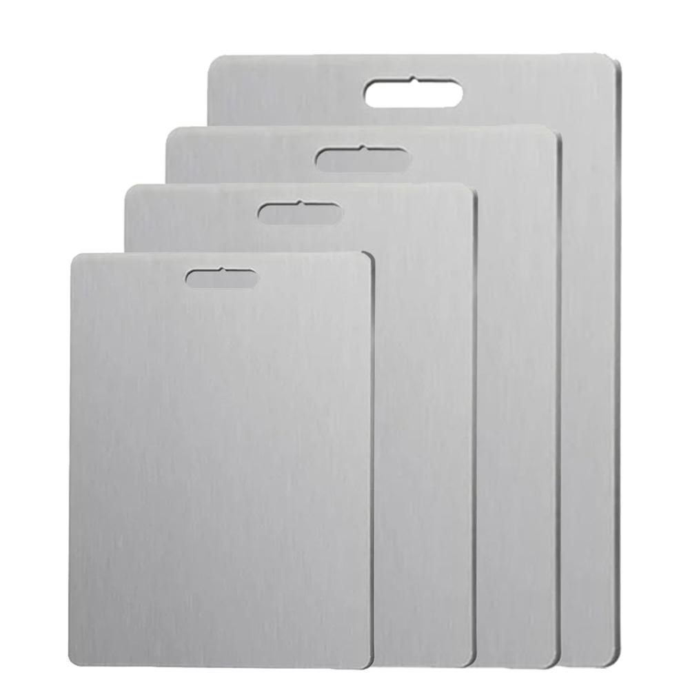Cutting Board Stainless Steel Chopping Board Kitchen Kneading Dough Board Double Sided Chopping Board For Meat Kitchen Tools