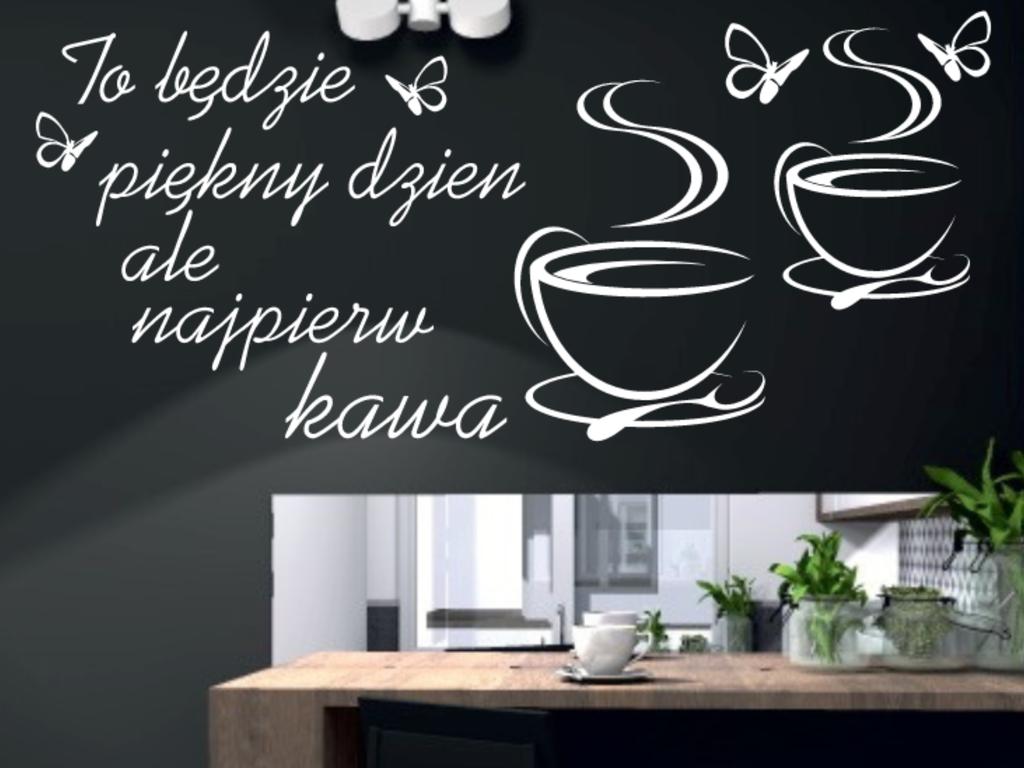 Naklejki do kuchni naklejka filiżanki kawa coffee serca 100 x 50 cm g258