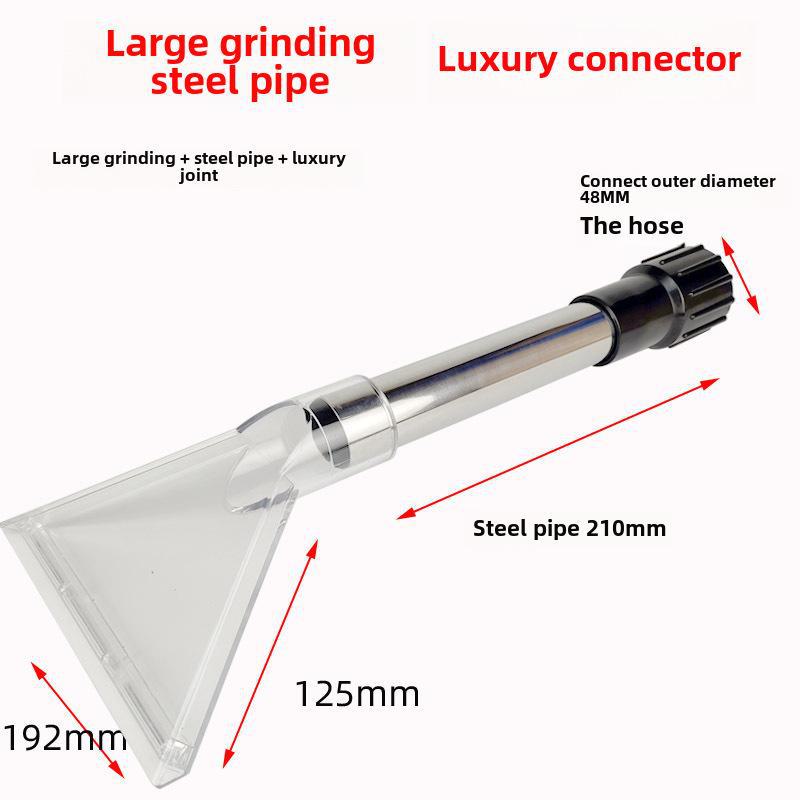 Jieba Vacuum Upholstery Scraper Nozzle - Transparent, Triangular, for Sofa and Fabric Cleaning