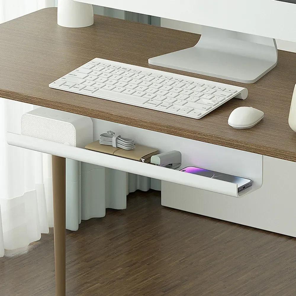 Кабельный органайзер под столом Кабельный лоток под столом Органайзер для проводов Расширенный защитный лоток без следов для различных столов