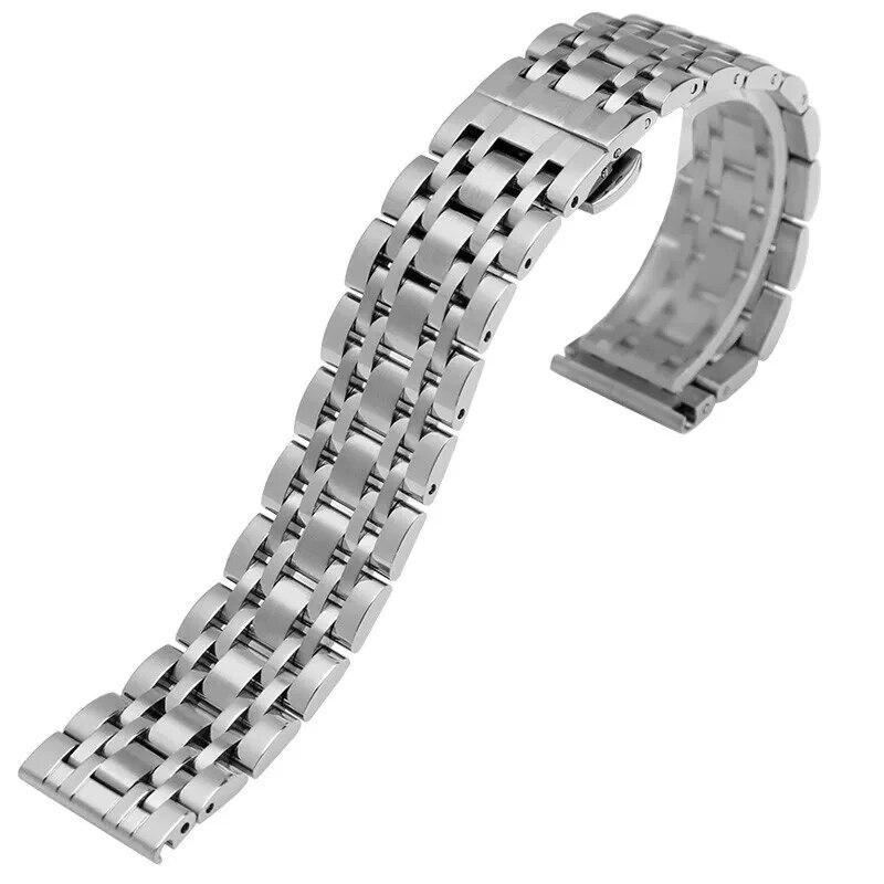 Solid Stainless Steel Wacth Strap 12/13/14/16/17/18/19/20/21/22/23/24mm for Tissot Metal Wristband for Omega Band for Armani
