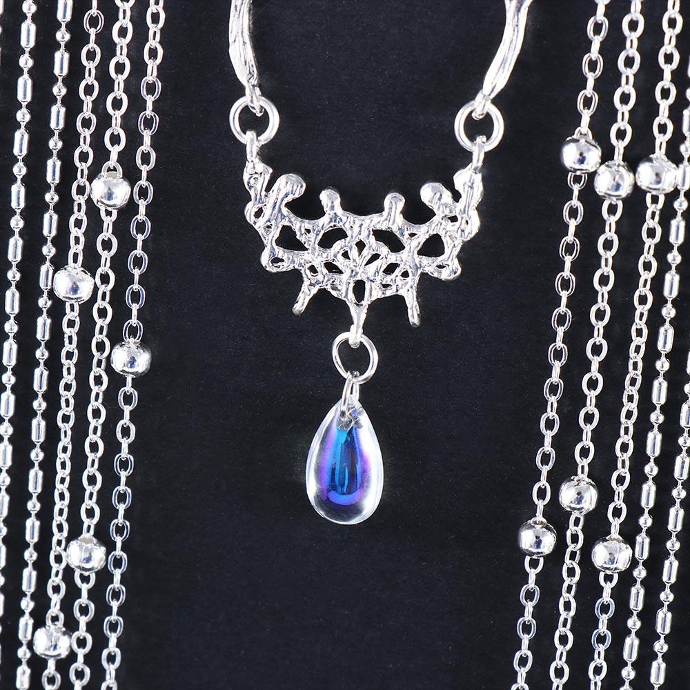 Chinese Style Women Retro Bridal Hollow Bead Hair Clips Rhinestones Crystal Barrette Tassel Hairpin